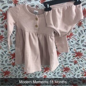 Modern Moments 18 Months Long Sleeve Dress with Diaper Cover